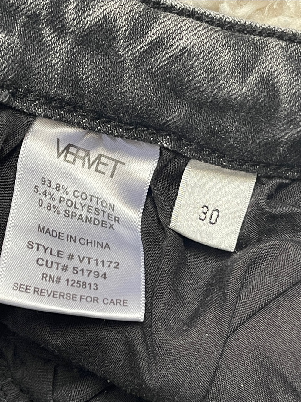 Women’s Vervet Grey Ripped Skinny Jeans Size 30 - Picture 3 of 4